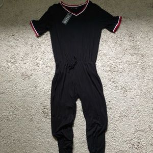 Boohoo Sports Trim Jumpsuit